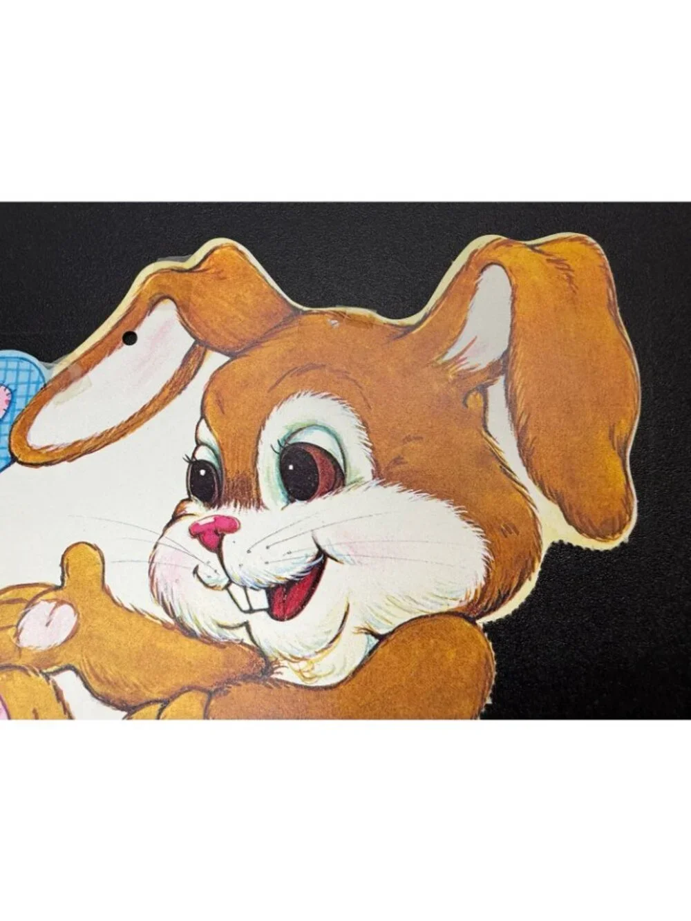 Vintage Easter Spring Bunny Rabbit Die Cut Paper Decoration Cutout